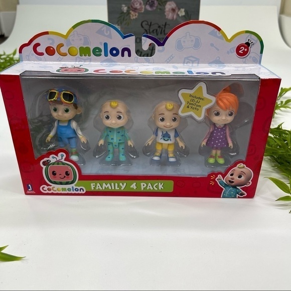 Cocomelon Friends & Family, 4 Figure Pack - 3 Inch Character Toys - Picture 1 of 3